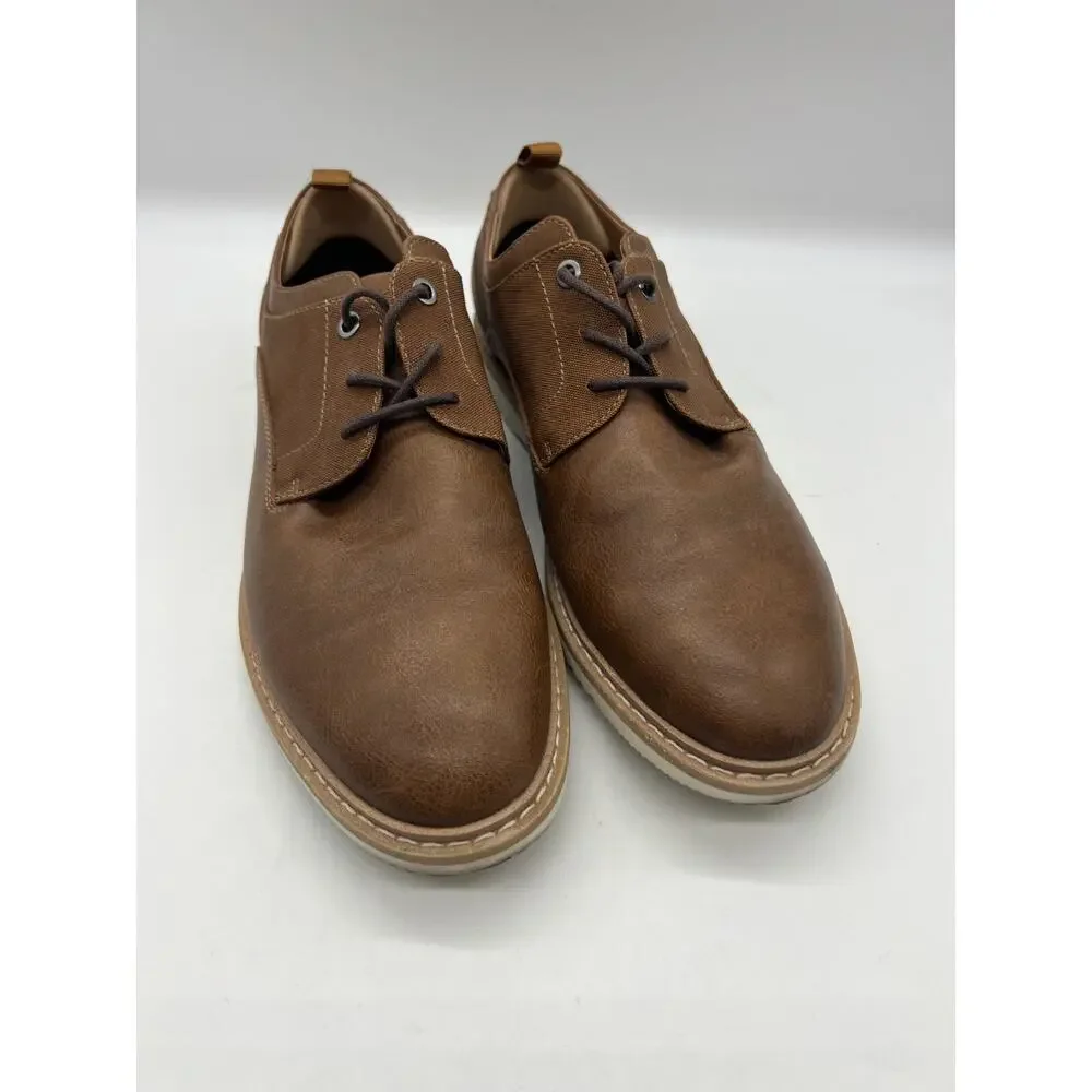 Goodfellow & Co Andres Brown Faux Leather‎ Oxford Shoes Size 9.5 Mens Career